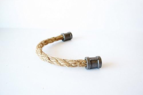 Medium Rope Drawer Pulls - Straight Iron Ends