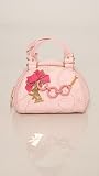 Juicy Couture - Juicy Couture Pink Leather Bow Charm Bowler