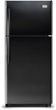 Frigidaire Gallery FGHT1846KE 18.2 cu. ft. Top-Freezer Refrigerator with 3 SpillSafe Glass Shelves, 1 Sliding Shelf, 2 Humidity Control Crispers, Adjustable Gallon Door Bins and Optional Ice Maker: Ebony Black