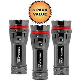  3-nebo Redline 220 Lumens LED Flashlight (Lot of 3)