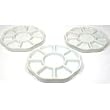 3 Artist Ceramic Paint Palettes 9 Part Arts & Crafts