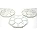 3 Artist Ceramic Paint Palettes 9 Part Arts & Crafts