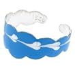 Sterling Silver 925 TEAL SCALLOPED No. 3 Hand Painted Toe Ring