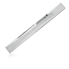 Stainless Steel Tie Clip, Stainless Steel by The Black Bow