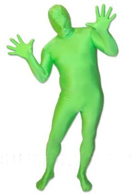 Full Body Greenman Suit - Lime Green