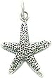Sterling Silver Antiqued Starfish Charm