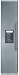 Thermador Freedom Collection: T18BD80FLE 18'' Built-in Framed Freezer Column with External Ice Dispe