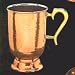 Copper Tankard w/Brass Handle 5-1/4