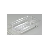 Clear Top Notch Food Pan Third Size - 2-1/2'' deep Clear