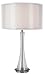Trans Globe Lighting GTL-212 1 Light Clear Glass Table Lamp, 30.25-Inch, Antique Nickel
