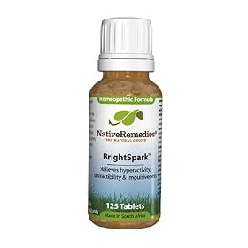 Homeopathic BrightSpark Relieves Hyperactivity, Distracbility and Impulsiveness in Children - 3-Bottle Value Pack