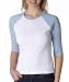 B2000 Bella 3/4 Raglan 2-Tone