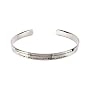 Eve's Addiction Women's Stainless Steel Serenity Prayer Cuff Bracelet