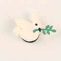 Dove with Branch Snap Together Shoe Charms