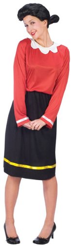 Women's Olive Oyl Halloween Costume (Size:10-14)