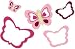 Raspberry Swirl Wall Dcor - Set of 5