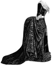 1886 Moiré & Plush Toilette Pattern