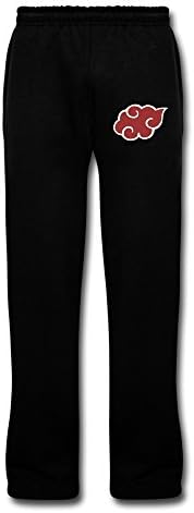Men's Akatsuki Cloud In Naruto Sweatpants L Black
