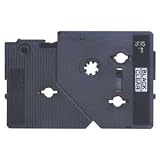 Electronics : Brother 3/8 Inch x 25 Feet White On Black For P-Touch 2 Pack (TC34Z)