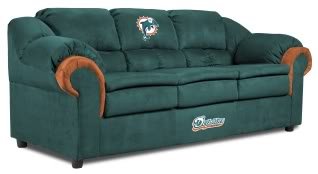 Miami Dolphins Pub Sofa