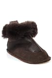 UGG® Australia Infant Boo Kids Chocolate Brown Leather Suede Sheepskin Boots 1979