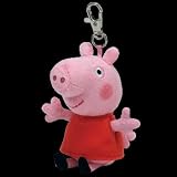 Ty Beanie Peppa Pig Keyclip Keychain