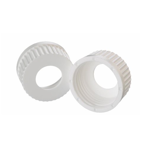 Wheaton 240746 Screw Cap, White 45mm Open Top Polypropylene Without Sealing Ring For Wheaton Lab 45 Media Bottle (Case of 12)