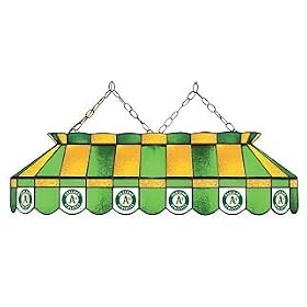 Oakland Athletics 40 STAINED GLASS POOL BILLIARD TABLE LAMP LIGHT