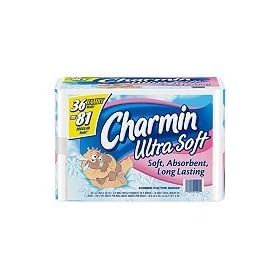 Charmin Ultra Soft Bathroom Tissue 36 Family Rolls = 81 Regular Rolls