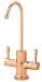 Contemporary Polished Copper Hot/Cold Water Bar Faucet
