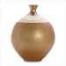Lacquer and Bamboo Ceramic Vase