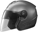 Nolan N42E N-Com Open Face Motorcycle Helmet Artic Grey Medium M