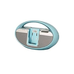 Turquoise Boom Box iPod Dock by 