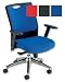 Adroit Rossillion Task Armchair Back H500mm W490xd510xh440 510mm Blue
