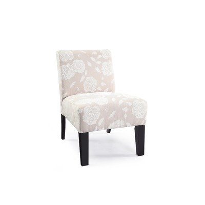 DHI AC-DE-LC023-A Deco Rose Accent Chair Color: Ivory Rose
