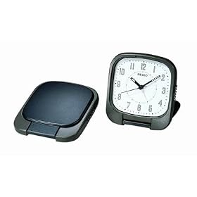 Seiko Travel Alarm Clock White Dial #Qxt003nr by Seiko