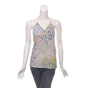 TAILOR VINTAGE Patch Halter Cami Tank Top