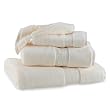 2 Pc Luxury Egyptian Cotton Combed Bath Towels Set Ivory Cream