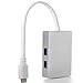 USB Type C Hub,Thinkcase USB 3.1 Type-C to 2-Ports USB3.0 Hub Adapter with USB-C Charging Port, the USB-C Charging Port ONLY Works for 2015 Apple New MacBook