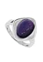 Boma Sterling Silver Purple Turquoise Multi Finish Ring