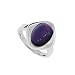 Boma Sterling Silver Purple Turquoise Multi Finish Ring