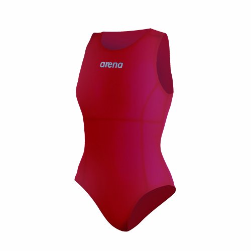 Arena Girl's Mission Youth Water Polo Swimsuit, Red, 24