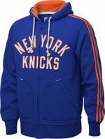 New York Knicks Blue Adidas Springfield Originals Full-zip Hooded Fleece Sweatshirt (4x)
