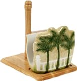 Tropical Palm Tree Kitchen Paper Towel Napkin Holder