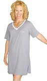 WICKING COOL-JAMS KRISTI NIGHTSHIRT FOR TRAVEL AND HOT NIGHTS- (S-3X)