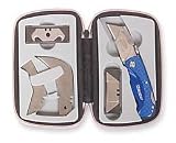 Westward 1YJE2 Folding Knife Kit, 3 1/2, With Tool Bag