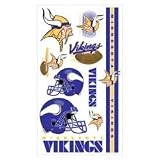 Sporting Goods : Mennesota Vikings Temporary Tattoos Set (Set of 6 Sheets)