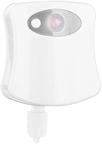 SIDECAR LED Sensor Motion Activated Toilet Nightlight Battery-operated with Red and Green Light Showing Toilet Seat Up or Down