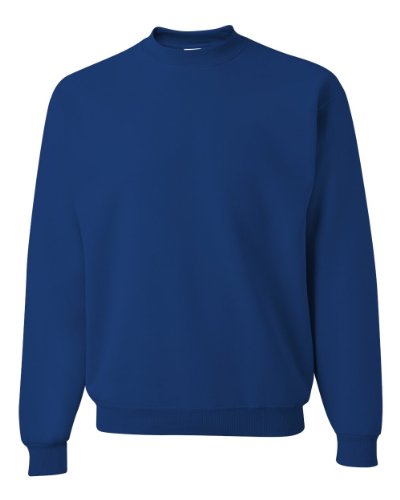 Jerzees Men's 562MR Crew Neck Sweatshirt, Royal , Medium