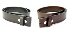 MEN'S BIG AND TALL LEATHER BELTS FOR BUCKLES